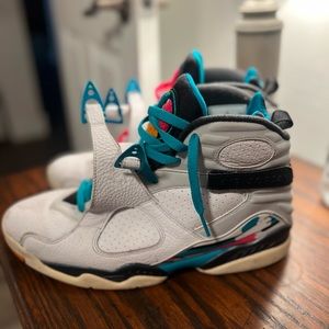 Size 10, Good Condition Jordan 8s “South Beach”